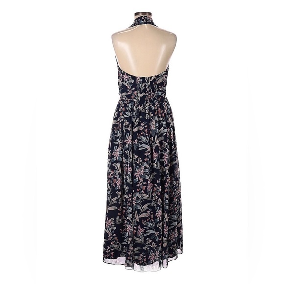 Anthropology Gal Meets Glam Siena Navy Floral Halter Button Maxi Dress Sz 8 NWOT - Picture 9 of 16